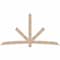 Ekena Millwork Alberta Smooth Timber Gable Bracket, Douglas Fir, 108"W x 58"H x 1 1/2"D x 5 1/2"F, 13/12 Pitch GBW108X58X0206ALB00SDF - alternate 1